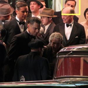 George Fitch Watson with Judy Dench and Leonardo Dicaprio courtesy Paparazzi during filming of G Men movie premiere scene in Clint Eastwoods film J Edgar trailer