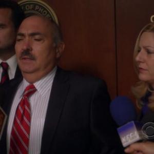 George Fitch Watson as D.A. Manuel Devalos' bodyguard with Miguel Sandoval in the final episode of Medium (Season 7 Episode 13) starring Patricia Arquette