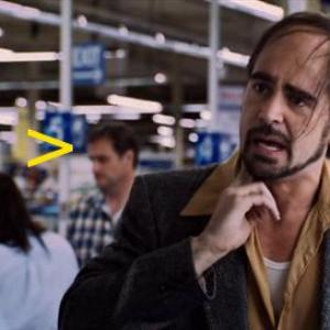 George Fitch Watson in Horrible Bosses with Colin Farrell at checkout scene during final credits