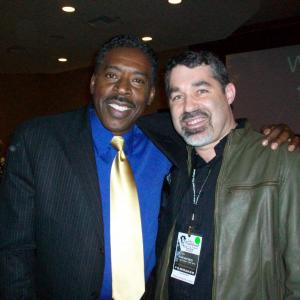 Director Lee Chambers with Actor Ernie Hudson at the 2010 Lake Arrowhead Film Festival in California