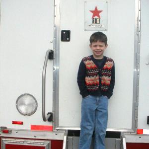 Colin Ford as Lloyd at age 5 on the set of Dumb and Dumberer
