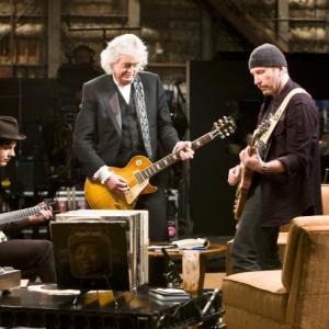 Still of Jimmy Page The Edge and Jack White in It Might Get Loud 2008