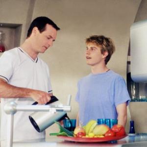 Still of Bill Paxton and Brady Corbet in Thunderbirds (2004)