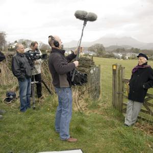 On Location Western Wales UK 2009 Field Producing Mickey Burn Documentary