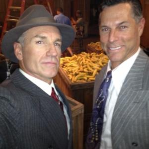 Chris Gann and Con Schell guest starring in Mob City Directed by Frank Darabont