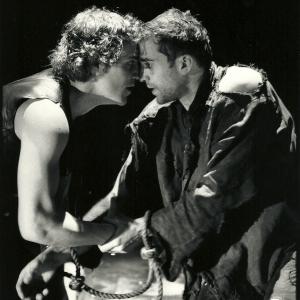 As Lightborne with Joseph Fiennes in Edward II at The Sheffield Crucible Theatre in 2001