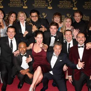 The Bay The Series wins Daytime Emmy Award for Outstanding Drama Series New Approaches. Pictured: The Bay's Emmy winning cast and producers