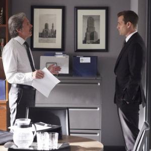 Still of Gary Cole and Gabriel Macht in Suits 2011
