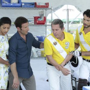 Still of Gary Cole Mark Feuerstein Khotan and Reshma Shetty in Royal Pains 2009