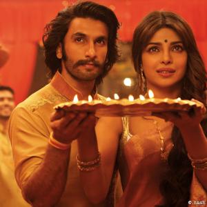 Still of Priyanka Chopra and Ranveer Singh in Gunday 2014