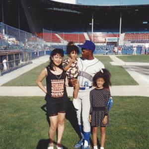 Me and my Fam at the Seattle Mariners tryout. Just kidding! I was working on the movie 