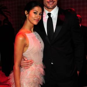 LOS ANGELES CA  SEPTEMBER 18 Actress Janina Gavankar and actor Joe Manganiello attend HBOs Official Emmy After Party at The Plaza at the Pacific Design Center on September 18 2011 in Los Angeles California Photo by FilmMagicFilmMagic
