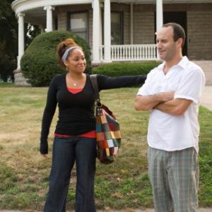 Still of Roger Kumble and Raven-Symoné in College Road Trip (2008)