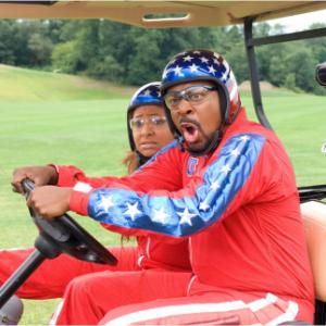 Still of Martin Lawrence and Raven-Symoné in College Road Trip (2008)