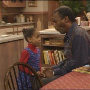 Still of Bill Cosby and Raven-Symoné in The Cosby Show (1984)
