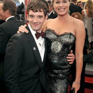 Rebecca Romijn and Michael Urie at event of 14th Annual Screen Actors Guild Awards (2008)