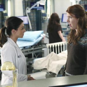 Jessica Gardner and Caterina Scorsone. Grey's Anatomy episode 1107