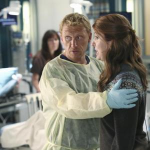 Jessica Gardner and Kevin McKidd. Grey's Anatomy Episode 1107