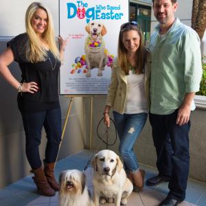 Tiffany Thornton Beverley Mitchell Sean Olson at the Dog Who Saved Easter Premiere