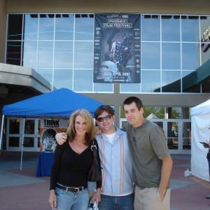 Sean Robert Olson, Nick Olson and Diana Michaels at the Phoenix Film Festival.