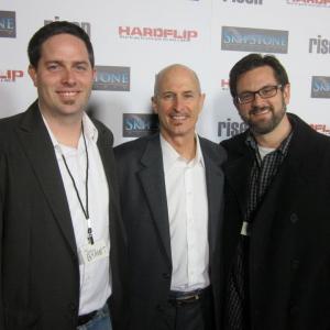 Sean Robert Olson, Johnny Remo and Jason Brandt at the premiere of Hardflip.