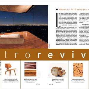One of the published design columns, 