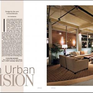 One of the published design columns, 