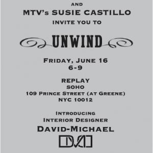 REPLAY / MTV Party, New York Susie Castillo and David-Michael Madigan.