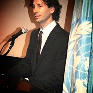Ronald Krauss speaking at the United Nations on the anniversary of September 11