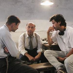 Christophe Barratier, Gérard Jugnot and Kad Merad in Les choristes (2004)