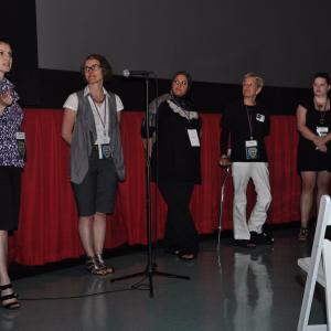 Q and A after the Through Womens Eyes short film screenings at the Sarasota Film Festival for the film How To Ride A Train