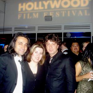 Hollywood Film Festival Farnaz Samiinia Farshid Amin and Nicholas Guilak  2008