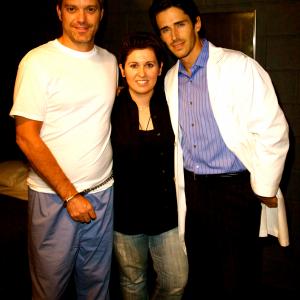Farnaz Brandon Beemer and Gil Darnell on the set of BLOOD MOON 2011