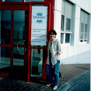 Farnaz Samiinia working for Endemol Entertainment in Germany, Cologne - 1993.