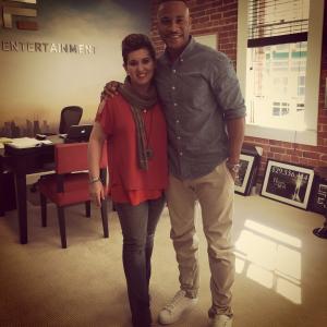 DeVon Franklin and I at Sony Pictures