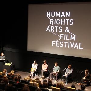 Genevieve at The Human Rights Arts and Film Festival.