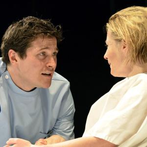 Kieran Bew Brian and Lisa Dillon Lucy in The Knot Of The Heart at the Almeida Theatre London