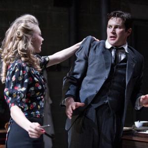 Kieran Bew as John and Natalie Dormer as Christine in Partrick Marbers After Miss Julie at the Young Vic Theatre