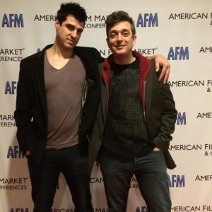 Director Jeffery Lando and Producer Sage Brocklebank at the American Film Market, where Suspension is being sold