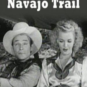 Roy Rogers and Dale Evans in Along the Navajo Trail (1945)
