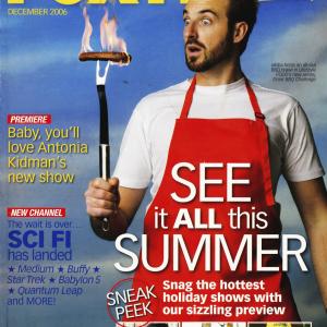 Jason Jabba Davis on the cover of Foxtel Magazine December 2006 for The Great BBQ Challenge