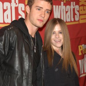 Justin Timberlake and Avril Lavigne