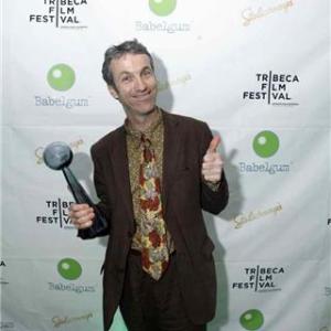MR HAPPY wins at 2009 Babelgum Online Film Festival during Tribecca Int Film Festival, New York