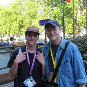 MR HAPPY Character Designer Aidan O'Hara meets Bob Camp (Ren & Stimpy) 2006 Annecy Int Animation Fest MR HAPPY nominated for best short