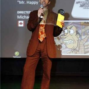2009 Babelgum Film Festival Best in Animation Jury Award acceptance speech for MR HAPPY Tribecca Film Festival New York