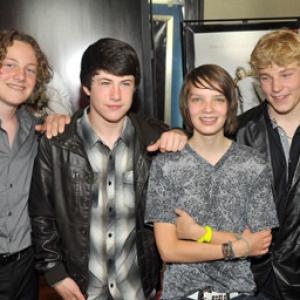 Jimmy Jax Pinchak Dylan Minnette Kodi SmitMcPhee and Nicolai Dorian at event of Let Me In 2010