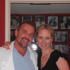 Marc with the lovely Ann Heche after a VO session