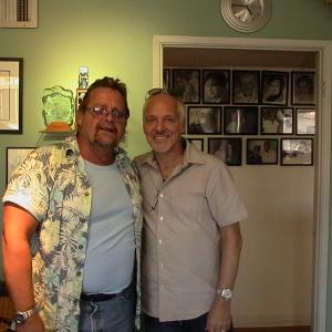 Rock God Peter Frampton between sessions with Marc.