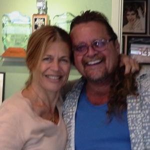 The lovely and buff Linda Hamilton with Marc in Burbank