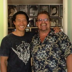 Hawaii FiveOs Daniel Dae Kim with Marc after recording his Voice Over demo at Marcs Burbank studios